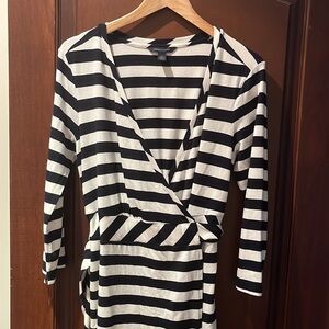 Tommy Hilfiger wrap dress nautical blue- white strips brand new never worn